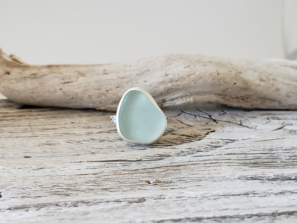 seafoam seaglass ring