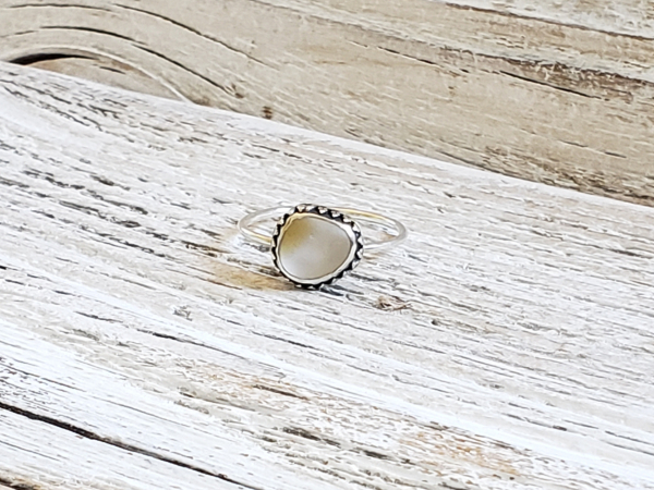 unusual seaglass ring