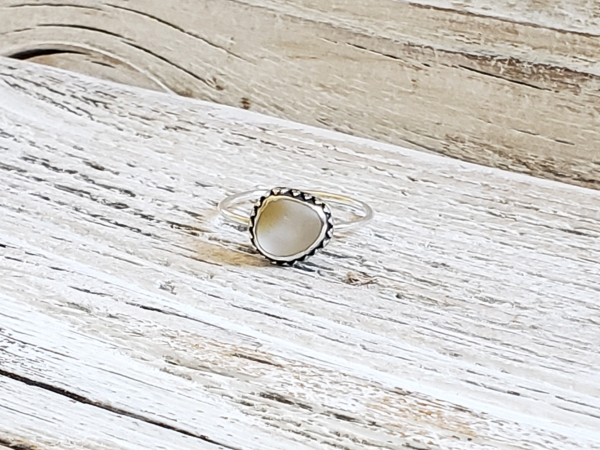 unusual seaglass ring