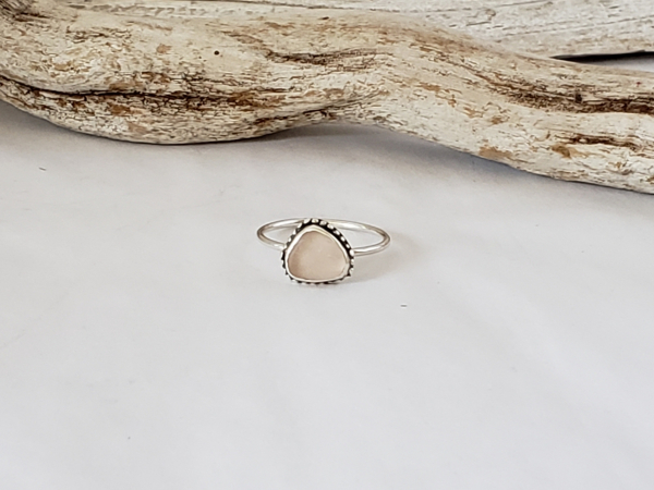 PINK SEAGLASS RING