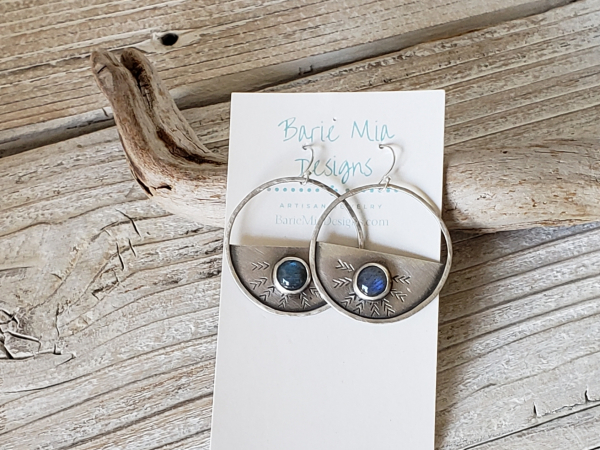 Labradorite earrings