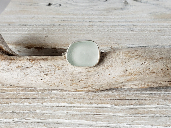 seafoam seaglass ring