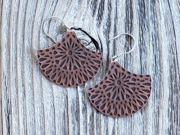 copper earrings