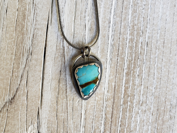 sterling silver and turquoise necklace