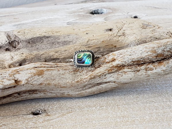 paua shell ring