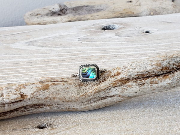 abalone shell ring