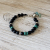 seaglass turquoise onyx boho bracelet