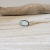 Ice blue seaglass ring