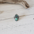 Blue seaglass and turquoise ring