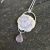 amethyst and seaglass necklace