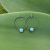 Turquoise hoop earrings