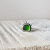 emerald green sea glass ring