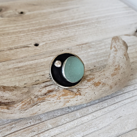 English seaglass aqua ring