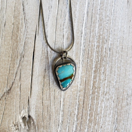 sterling silver and turquoise necklace