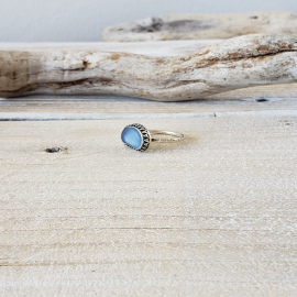 cornflower blue seaglass