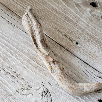 Pink Seaglass Necklace