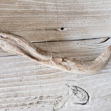 Pink Seaglass Necklace