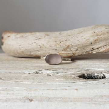 Purple Seaglass Ring