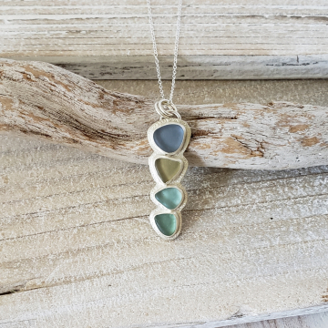Seaglass Blues Necklace
